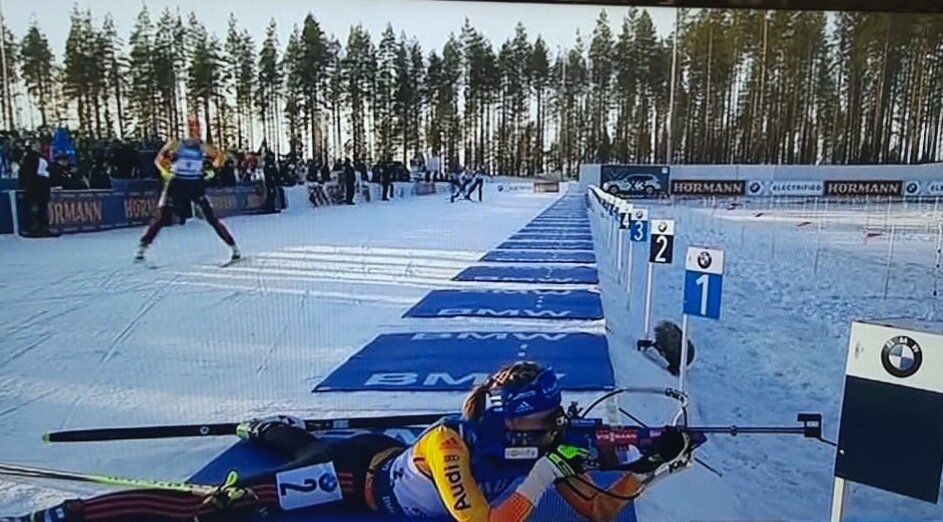 Женская гонка преследования. Кубок мира в Контиолахти