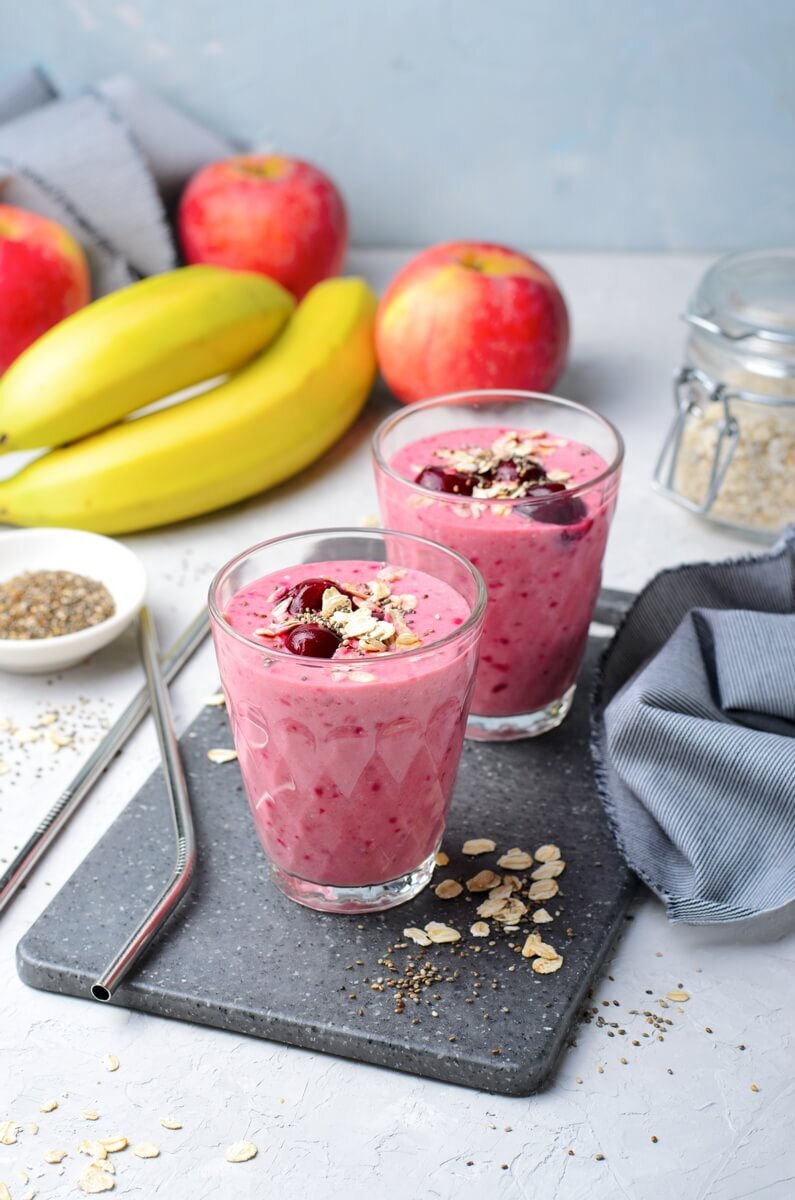 Ягодный смузи #полезный завтрак 