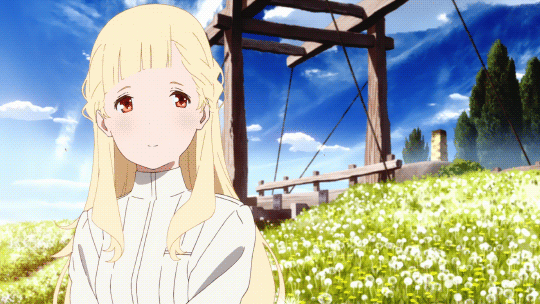 Прекрасная Макия из аниме Укрась прощальное утро цветами обещания