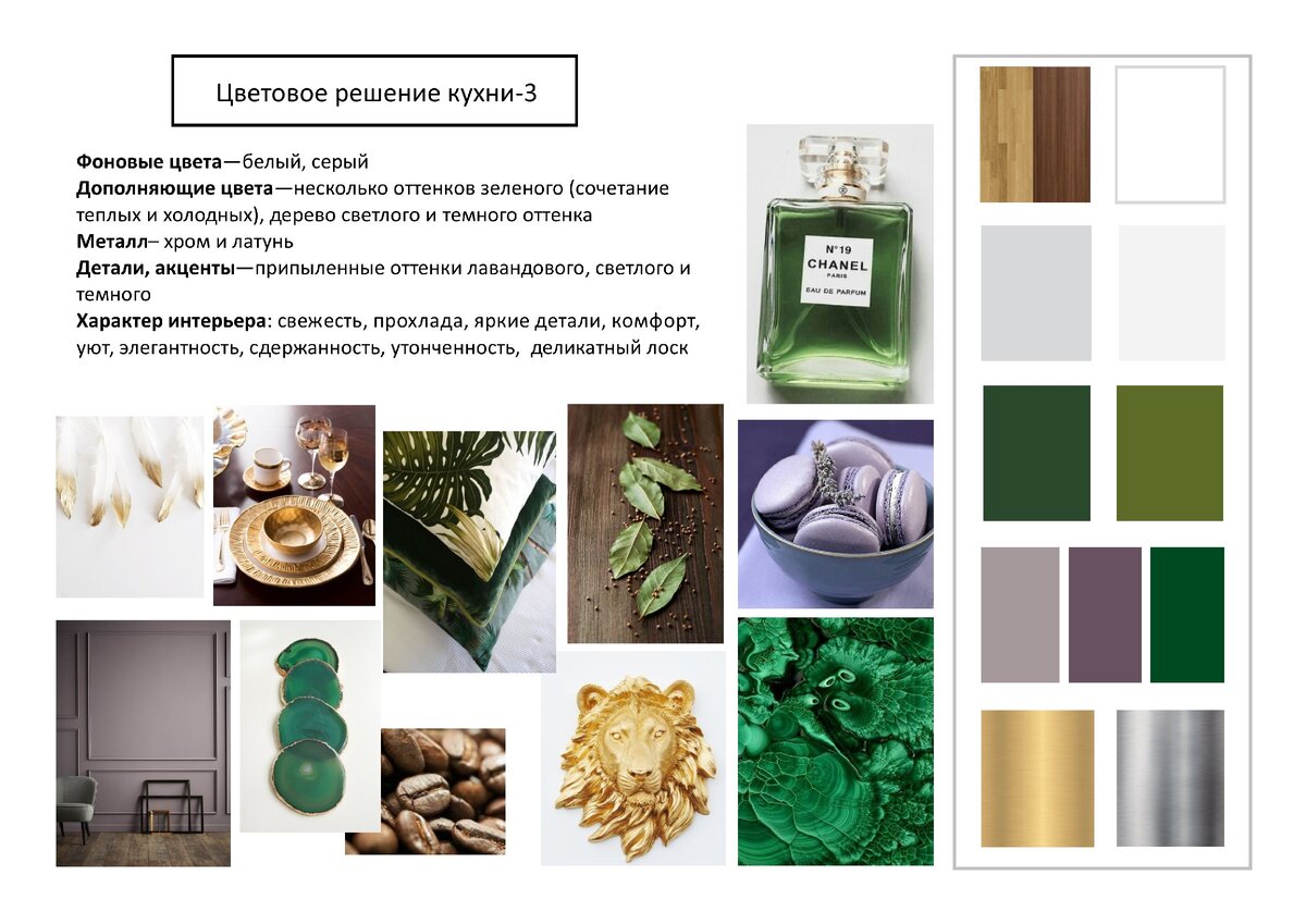 Цветовая концепция кухни от студии Detal ID