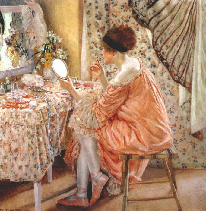 Женщина перед зеркалом. 1913