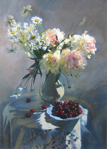 Покупатели любят пионы) Впрочем, я тоже люблю.