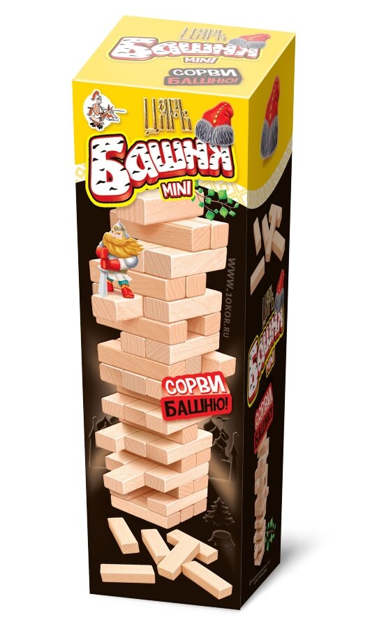 Царь-Башня MINI – это настольная игра типа #Падающая башня , которая идеально подходит для семейного досуга и дружеских вечеринок.  В игру интересно играть компанией от 2 до 10 игроков.