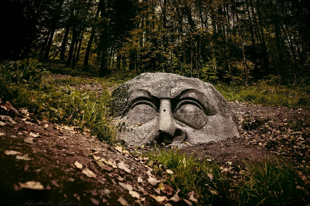 Усадьба Сергиевка Петергоф голова. Парк Сергиевка в Петергофе. Камень-голова парк Сергиевка. Сергиевка голова каменная.