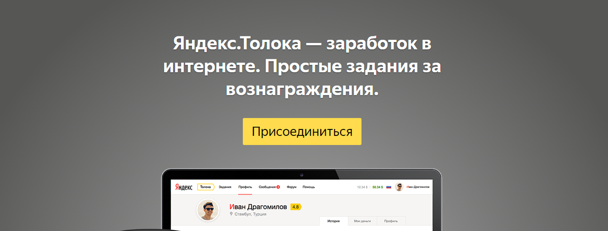 Яндекс.Толока - интернет-сервис, позволяющий зарабатывать деньги в свободное время.