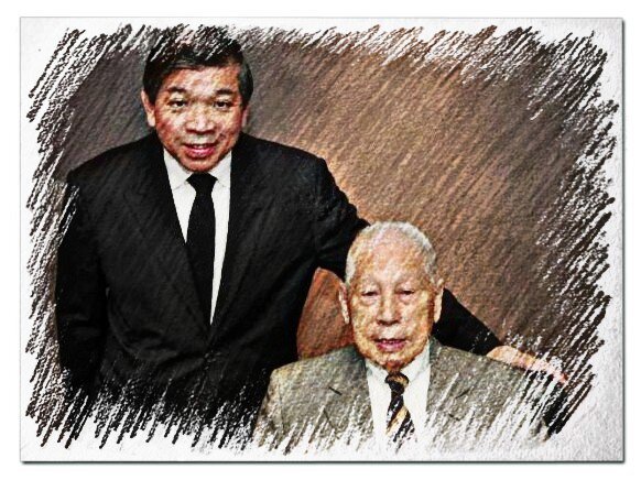 Чан Юнь Чунг со своим сыном Тео Сионг Сенг