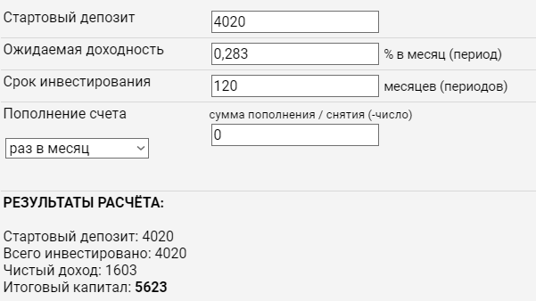 10 лет, под 3,4% с ежемесячной капитализацией