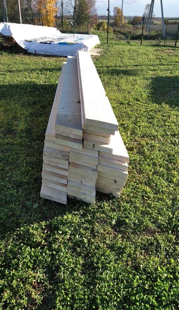 Стропила из доски 250*50.