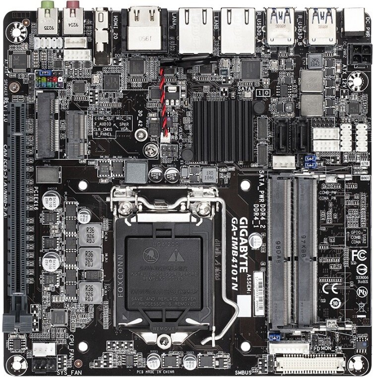 MB Gigabyte Mini-ITX на чипе Intel H410