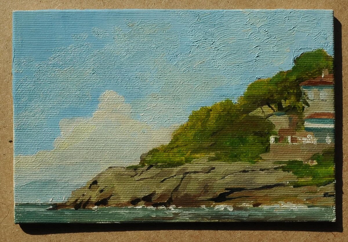 10x15 см. Масло, картон. 2019 г.