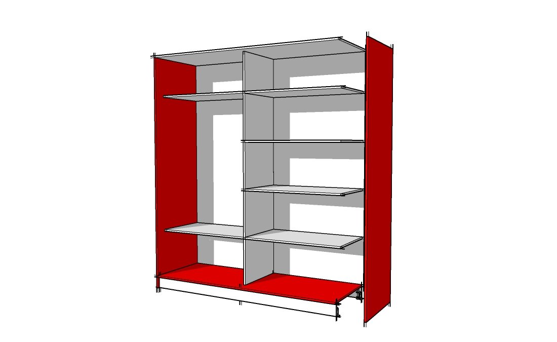 Дно для шкафа купе