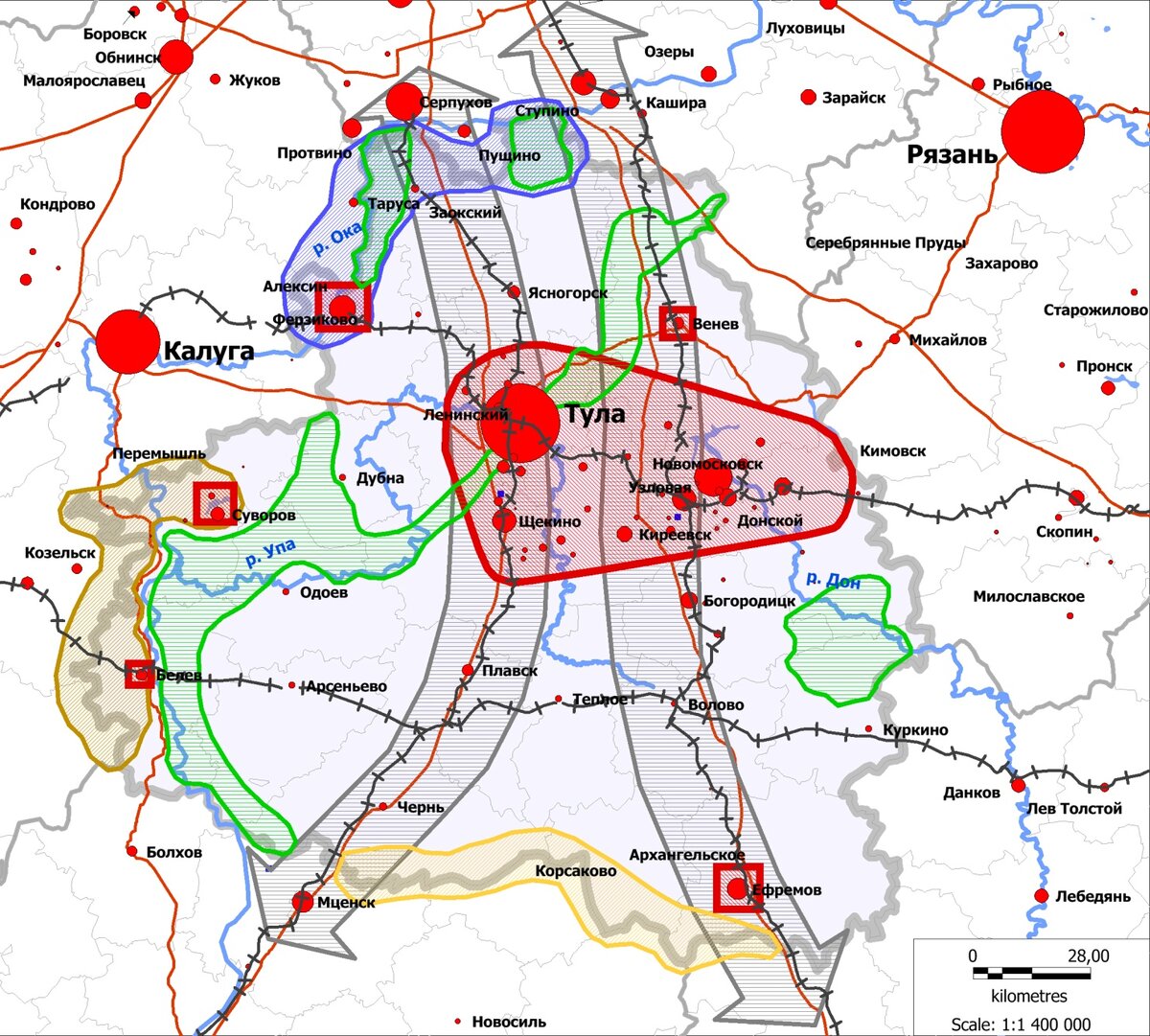 Карта новомосковск россия