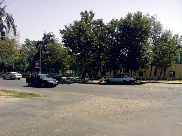 Вид на троллейбусный парк, сегодня его уже нет, зато жильцы 32 и 29 домов страдают от милиции что учится в построенном здесь учебном заведении, машинами заставляют весь двор жильцам пойти невозможно. А громкие беседы этих друзей не дают отдыхать старикам.