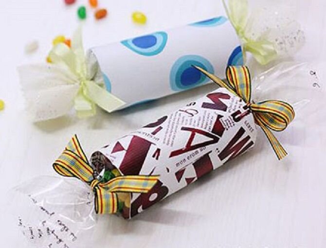 Как сделать конфету из бумаги: новогодний мастер-класс - статья из серии «Детский отдых»