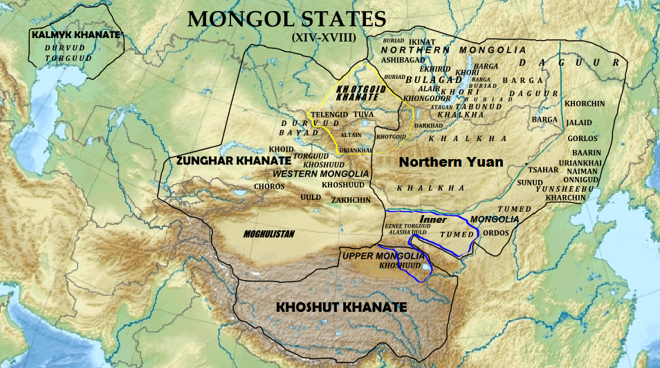Джунгария карта 18 век. Монголия на картах 17 века. Калмыцкое ханство в 17 веке карта. Монголия в 17 веке карта. Где живут ханы