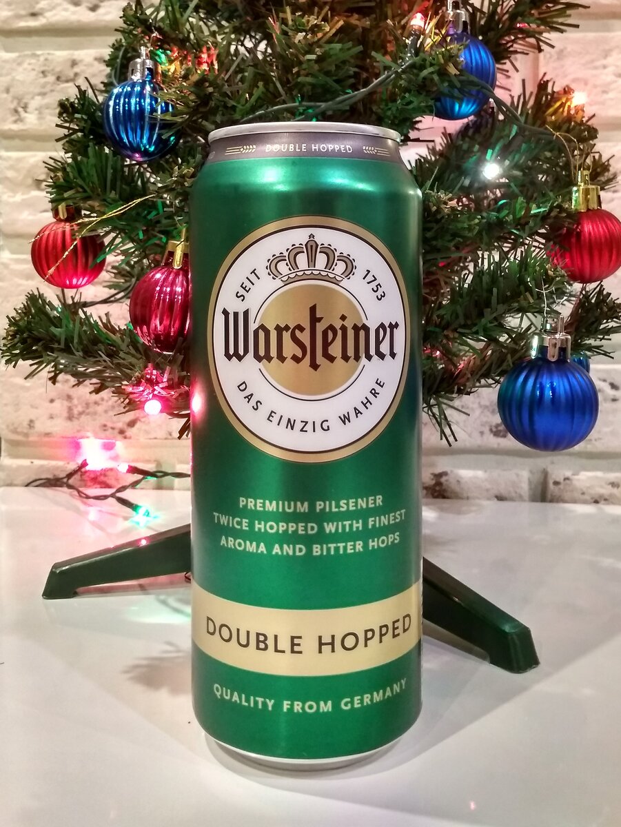 Warsteiner Dooble hopped Premium Pilsner в честной банке 0,5литра