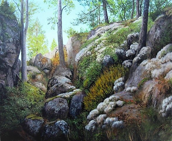 «Вид на острове Ойтсунсаари», 2010, холст, масло, 50*60