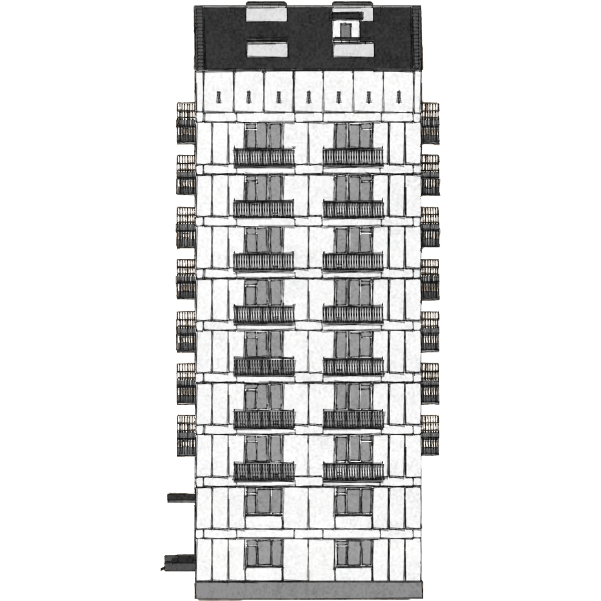 Крупноблочная серия П-18/9 во всей своей красе