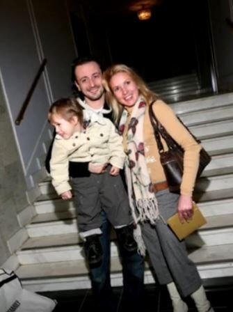 Илья Авербух с сыном и бывшей женой Ириной Лобачевой