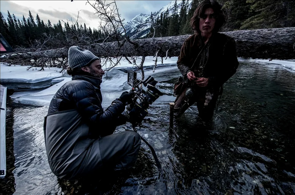 Кадры со съемок фильма «Выживший»