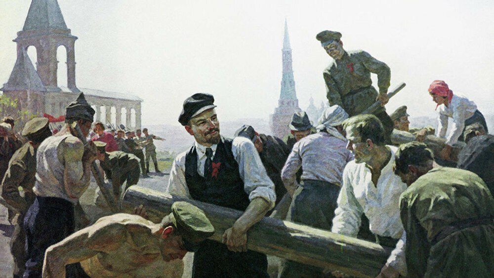 Картинка ленин с бревном