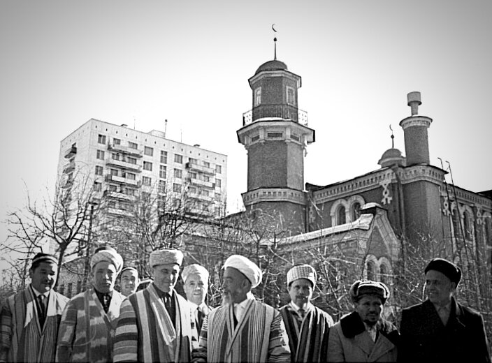 Соборная мечеть Москвы, 80-90е годы. Фото для иллюстрации с сайта russian7.ru, обработка автора