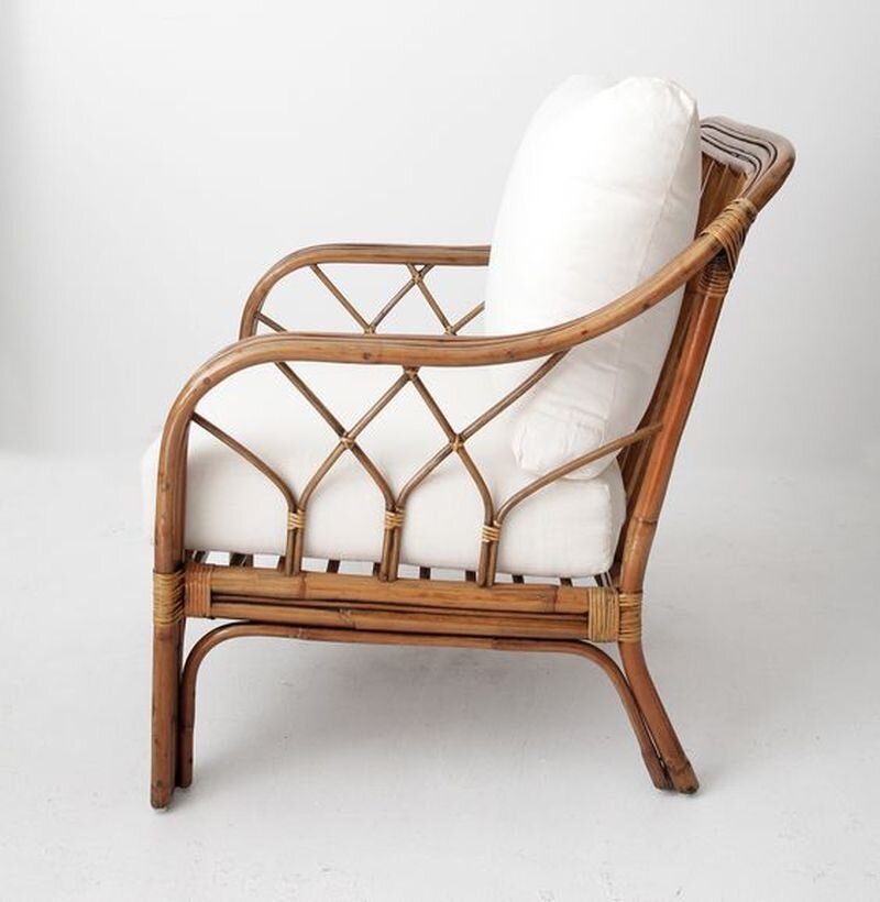 Плетеная мебель в интерьере. Фото 2.