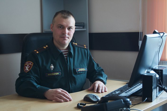   Михаил Герасимов, начальник отделения учета и комплектования Управления Росгвардии по Иркутской области