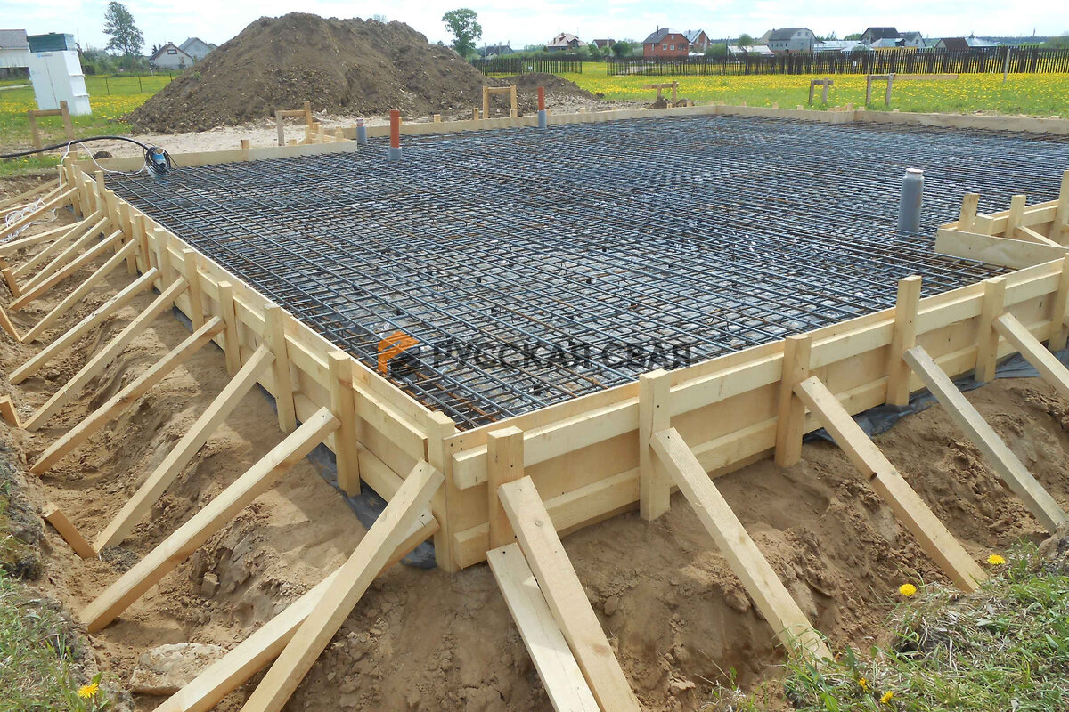 Опалубка для монолитного фундамента
