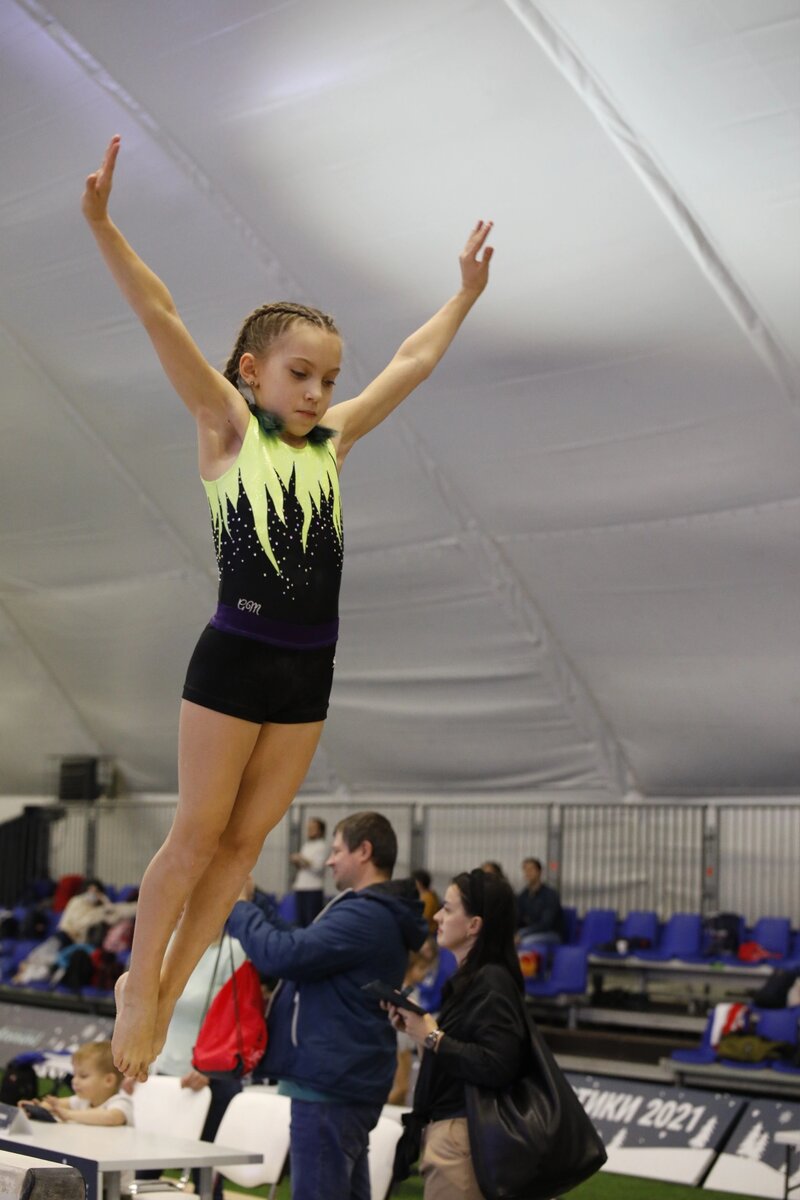 Моя дочь на фестивале гимнастики "Лига гимнастики"-2021.