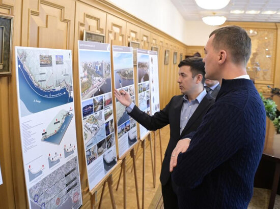     Предпроект новой набережной в Хабаровске оценил Михаил Дегтярев ФОТО: Правительство Хабаровского края