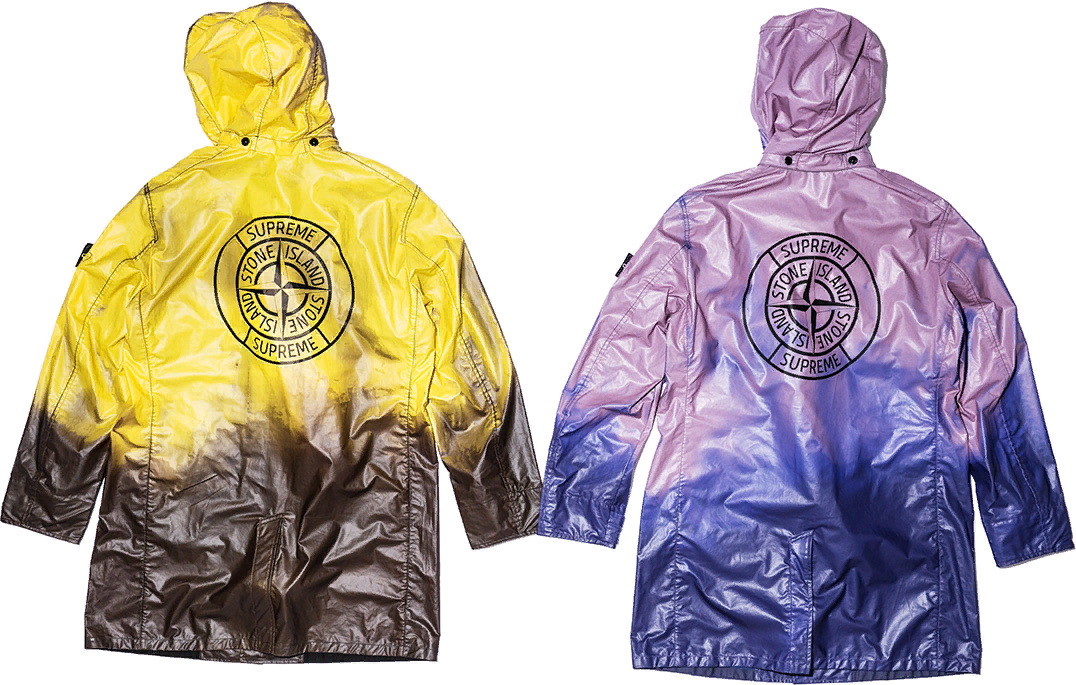 Что такое стоник одежда. Stone Island x Supreme плащ. Stone Island x Supreme куртка. Ветровка Stone Island x Supreme. Свитер Stone Island Heat Reactive.