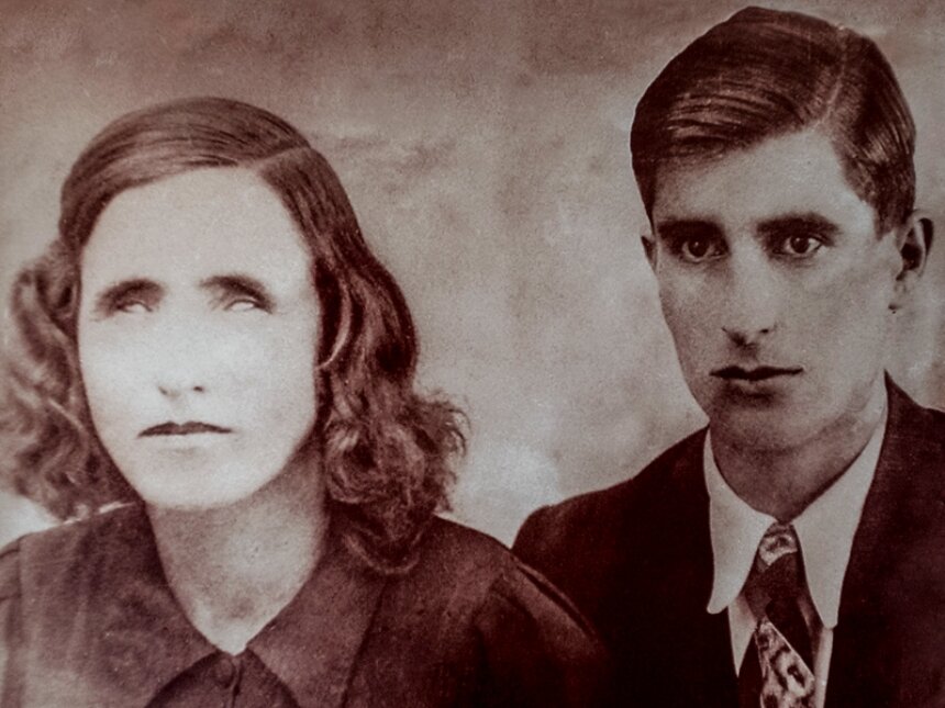 Ванга и муж Димитр Гуштеров