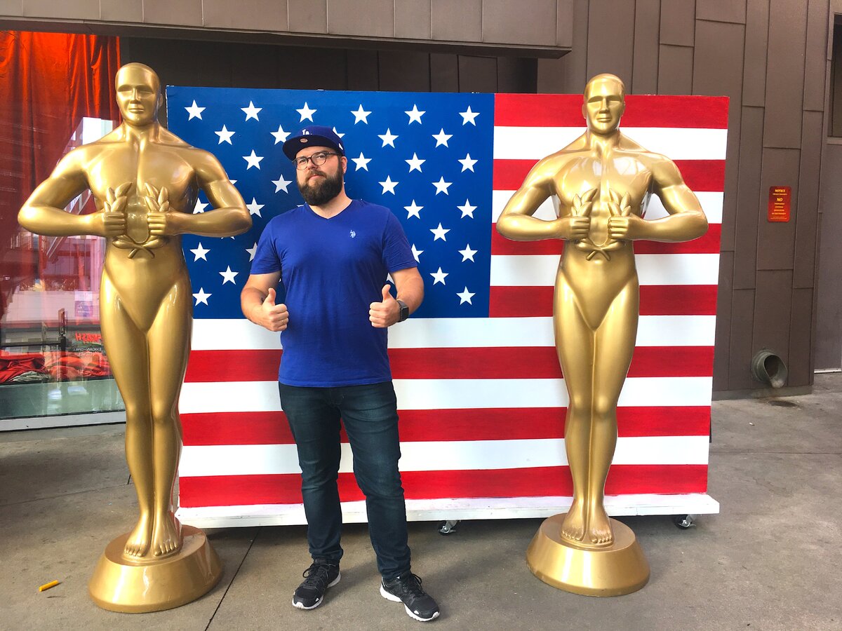 На аллее звезд в Голивуде