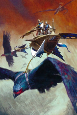 Скайкуттер в полете (warhammerfantasy.fandom.com/wiki/Lothern_Skycutter)