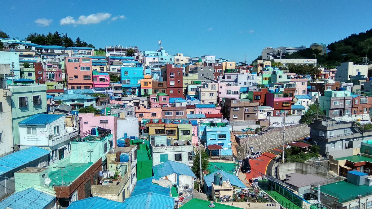 Деревня Камчхон (Gamcheon Culture village), Пусан, Корея