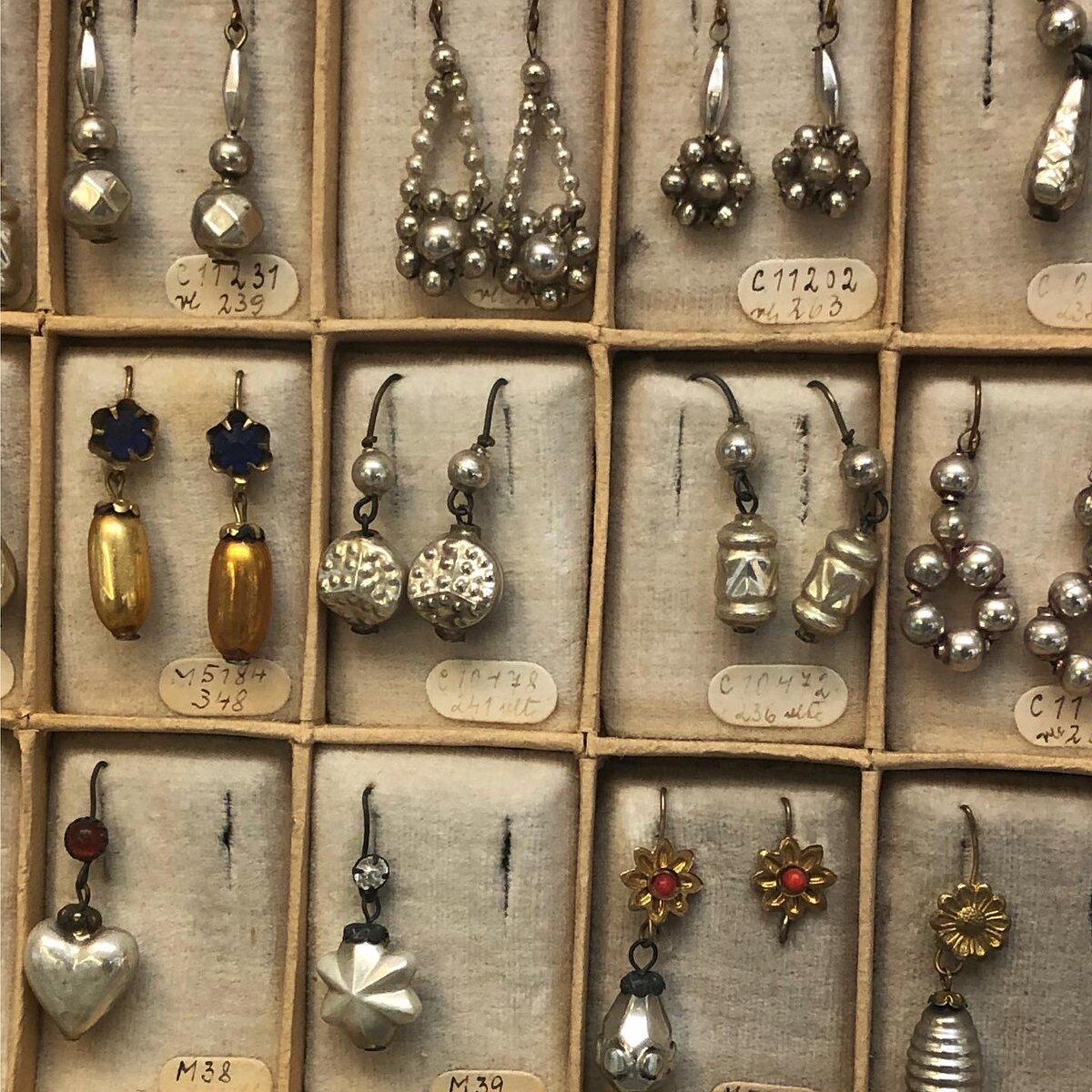 Серьги 1920-1940 годов