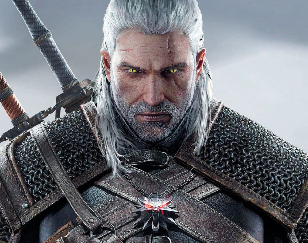 Образ ведьмака Геральта из игры "The Witcher 3"