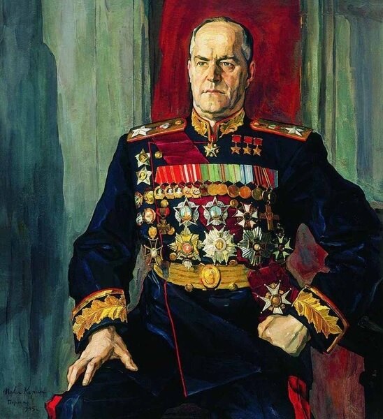 П. Корин. «Портрет маршала Г. К. Жукова». 1945