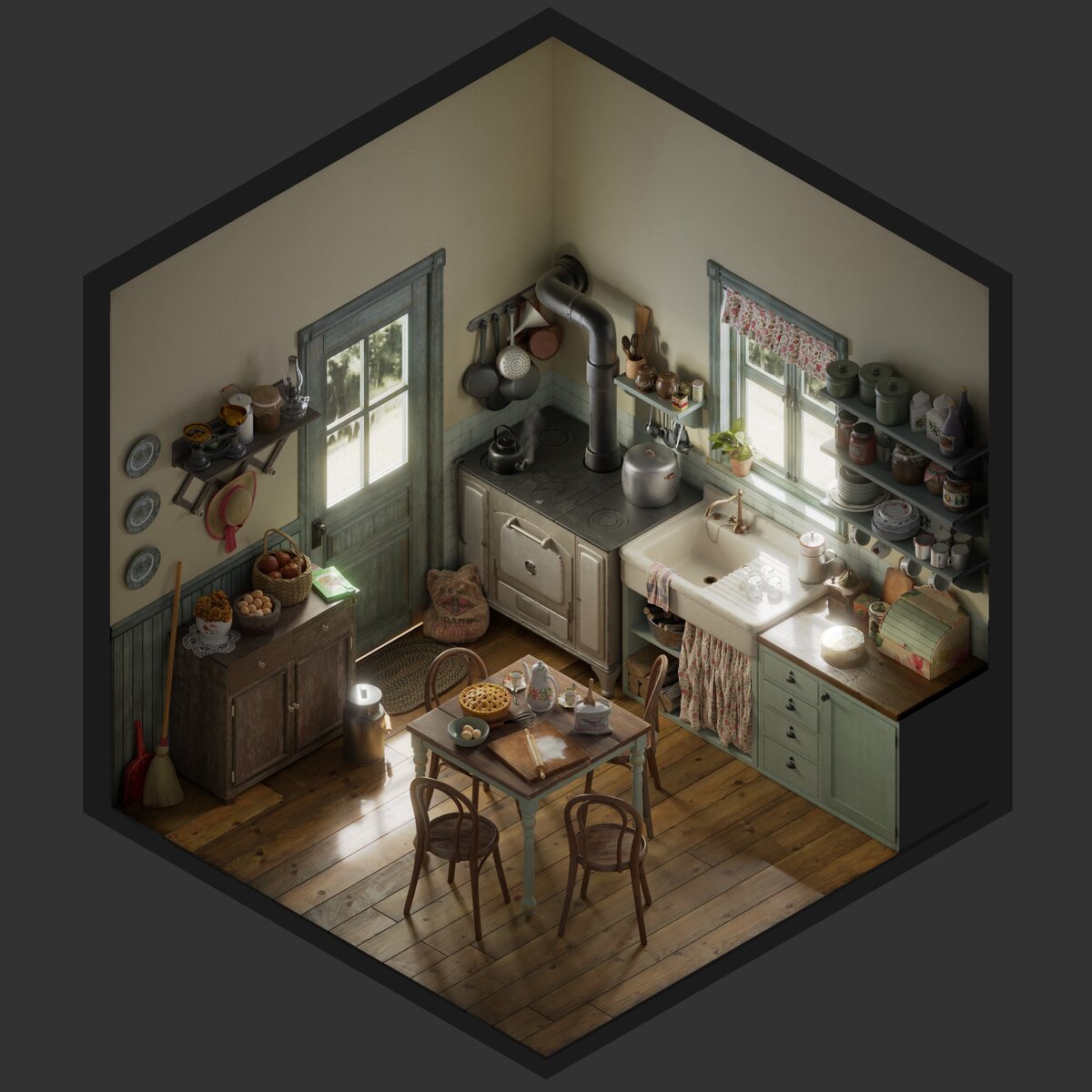 пример рендера в 3DsMax
