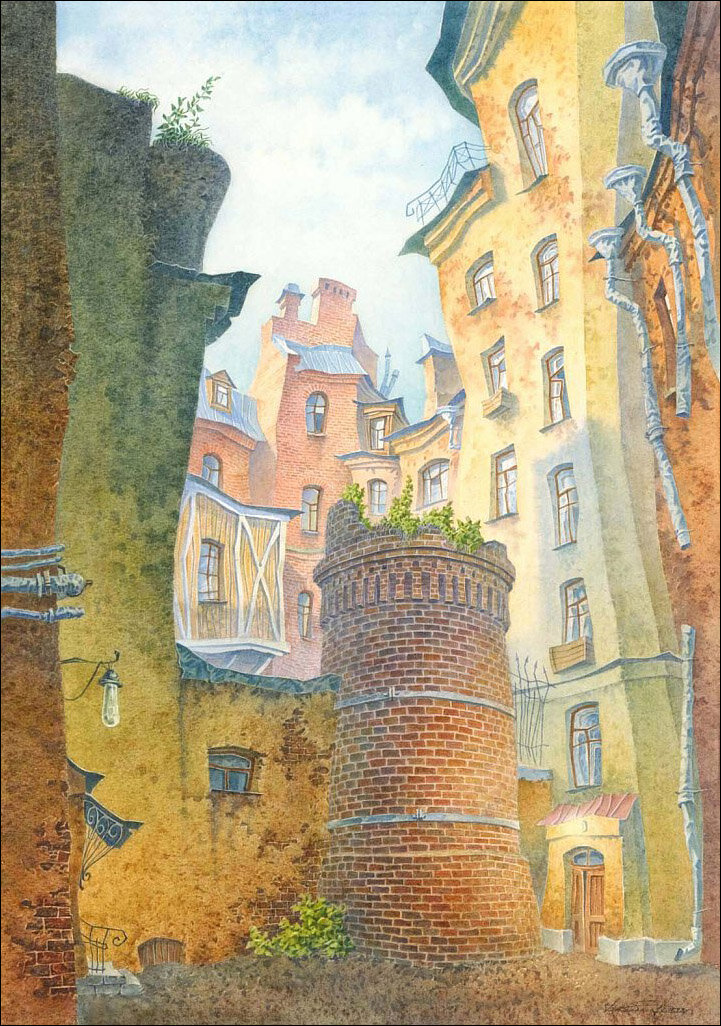 Художник Владимир Колбасов. Акварель.
