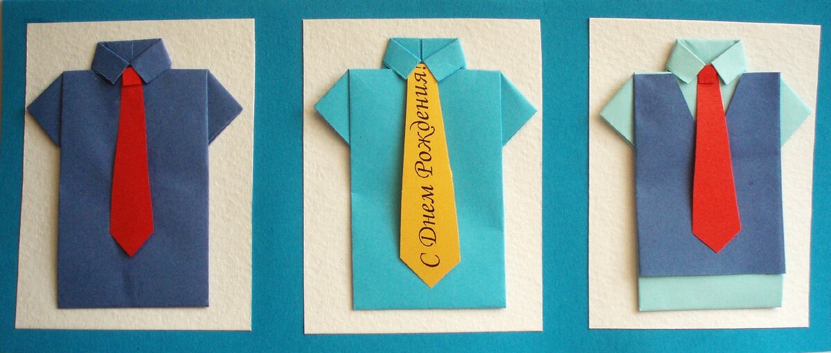 Открытка оригами на 23 февраля