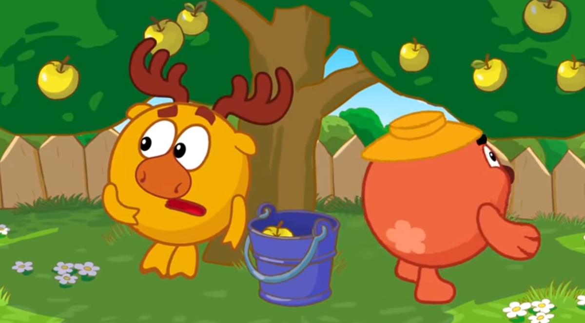 Тот самый кадр из трейлера, в котором Лосяш говорил голосом Пина. А ещё он из первой серии.