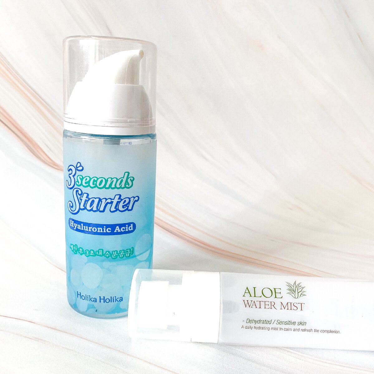 3 Seconds Starte от Holika Holika + Aloe Water Mist от The Skin House