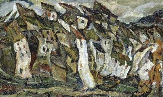 Х. Сутин.  Дома. 1920-1921