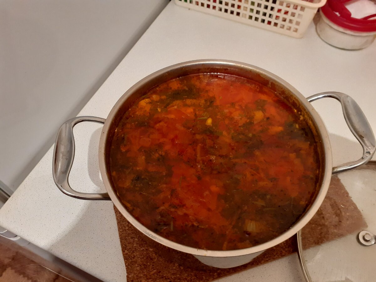 Вчера я приготовила вот такой борщ