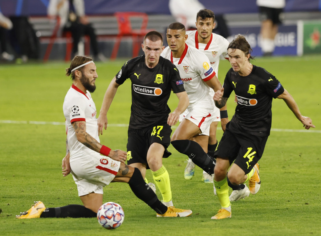 Фото с матча Лиги Чемпионов Севилья-Краснодар(3:2)