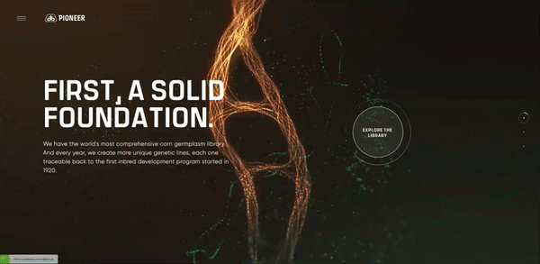 3D-графика на сайте go.pioneer.com