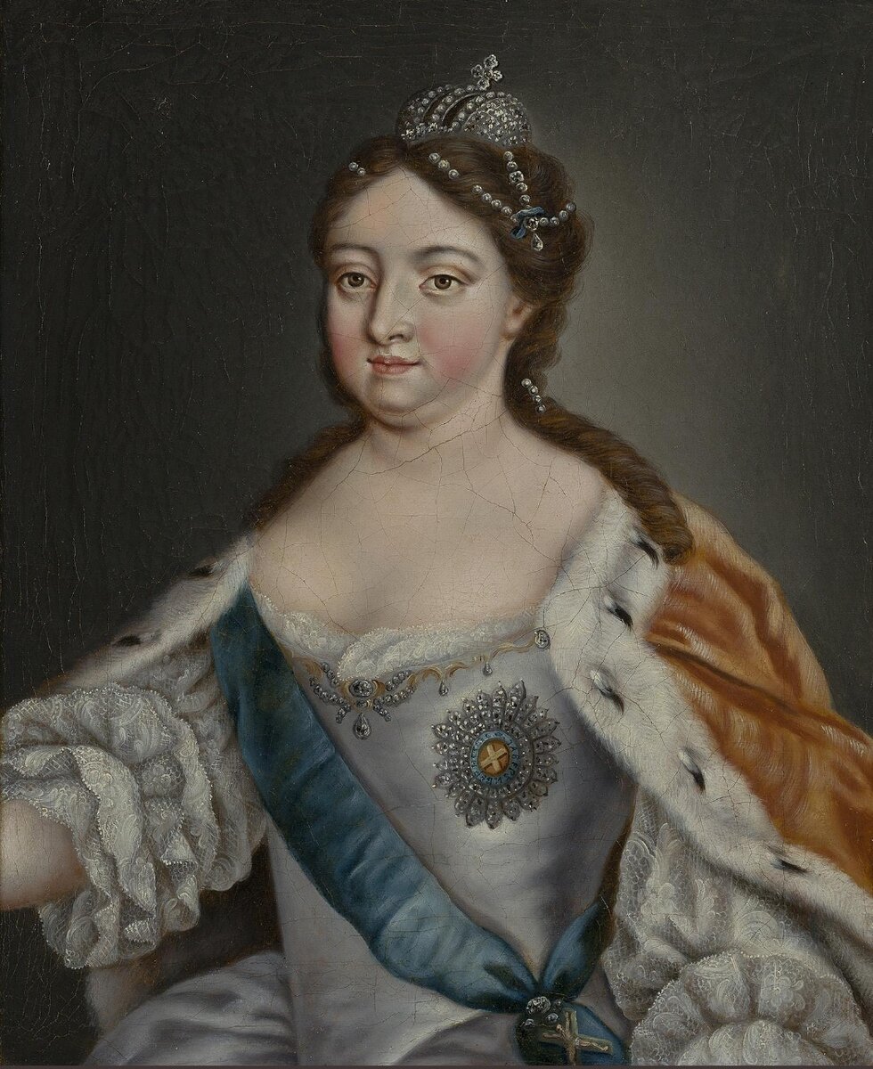 Портрет императицы Анны Иоанновны,1768 г. В основе портрета лежит гравюра Д. Вагнера по оригиналу Я.Амигони. Источник: hermitagemuseum.org