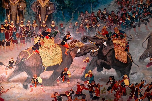 Битва слонов Наресуана. 